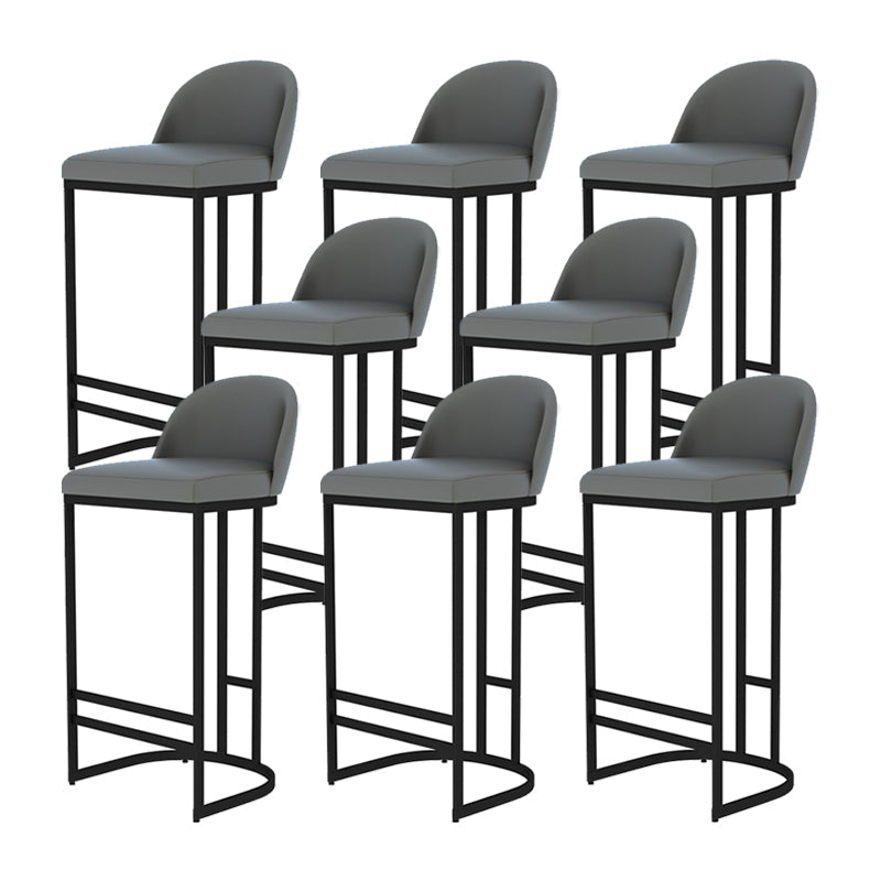 GLAM ARMLESS BACKRESTカウンタースツール鉄のバースツールとキッチン用のペダル