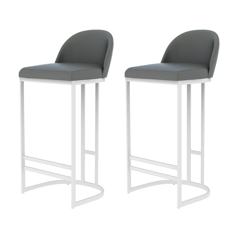 GLAM ARMLESS BACKRESTカウンタースツール鉄のバースツールとキッチン用のペダル