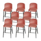 Industrial Style Counter Stool Upholstered Living Room Bar Stool with Metal Legs Pink 8 Piece Set Clearhalo 'Bar Furniture' 'Bar Stools' 'bar_stools' 'furn' 'furn_bar_stools' 'Furniture' 'Kitchen & Dining Furniture' 6856670