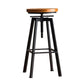 Modern Backless Barstool Wooden Counter Bar Stool with Metal Legs Clearhalo 'Bar Furniture' 'Bar Stools' 'bar_stools' 'furn' 'furn_bar_stools' 'Furniture' 'Kitchen & Dining Furniture' 6856679