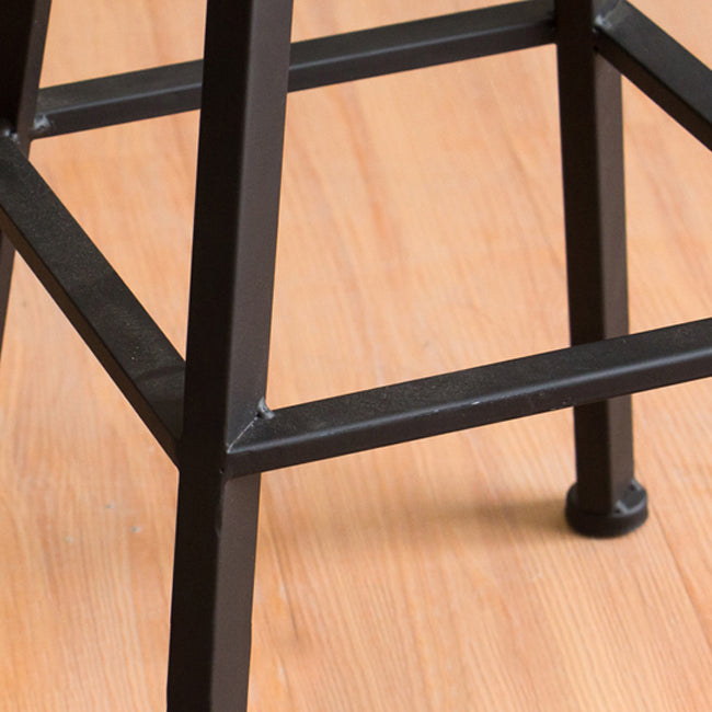 Modern Backless Barstool Wooden Counter Bar Stool with Metal Legs Clearhalo 'Bar Furniture' 'Bar Stools' 'bar_stools' 'furn' 'furn_bar_stools' 'Furniture' 'Kitchen & Dining Furniture' 6856683