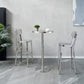 Tabouret de style de style industriel Silver Metal Barstol pour le salon