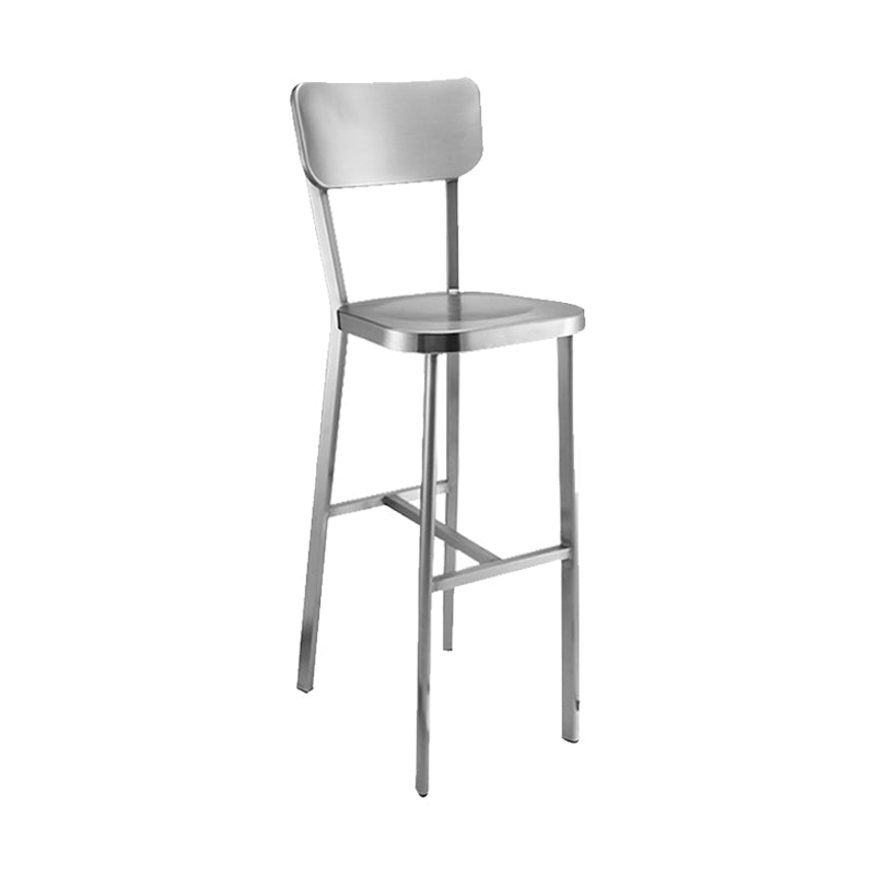 Tabouret de style de style industriel Silver Metal Barstol pour le salon