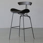 Modern Style Counter Stool Faux Leather Saddle Seat Bar Stool for Indoor Black 1 Piece Clearhalo 'Bar Furniture' 'Bar Stools' 'bar_stools' 'furn' 'furn_bar_stools' 'Furniture' 'Kitchen & Dining Furniture' 6856733