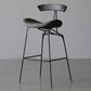 Modern Style Counter Stool Faux Leather Saddle Seat Bar Stool for Indoor Dark Gray 1 Piece Clearhalo 'Bar Furniture' 'Bar Stools' 'bar_stools' 'furn' 'furn_bar_stools' 'Furniture' 'Kitchen & Dining Furniture' 6856737