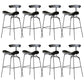 Modern Style Counter Stool Faux Leather Saddle Seat Bar Stool for Indoor Grey 8 Piece Set Clearhalo 'Bar Furniture' 'Bar Stools' 'bar_stools' 'furn' 'furn_bar_stools' 'Furniture' 'Kitchen & Dining Furniture' 6856747