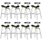 Modern Style Counter Stool Faux Leather Saddle Seat Bar Stool for Indoor Green 8 Piece Set Clearhalo 'Bar Furniture' 'Bar Stools' 'bar_stools' 'furn' 'furn_bar_stools' 'Furniture' 'Kitchen & Dining Furniture' 6856761