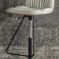 Industrial Armless Counter Stool Leather Adjustable Height Bar Stool for Indoor