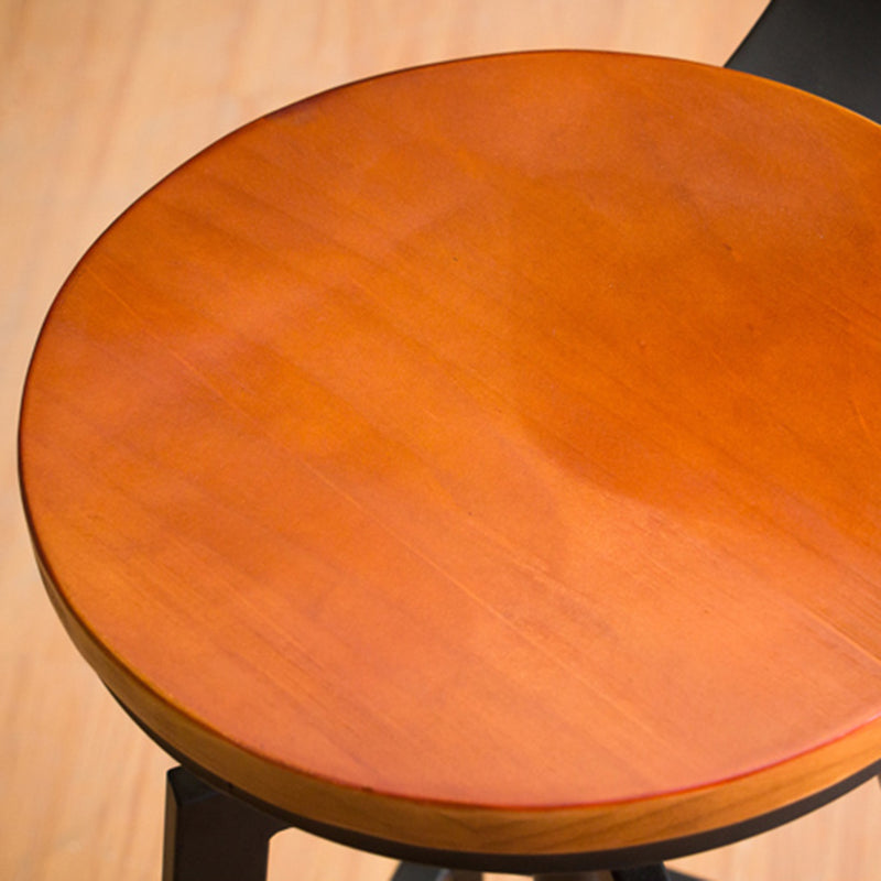 Tabouret de comptoir rotatif industriel sans bras, tabouret de Bar en fer avec pédale pour café