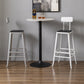 Modern Style Counter Stool Square Low Back Bar Stool for Indoor