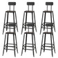 Modern Style Counter Stool Square Low Back Bar Stool for Indoor