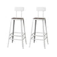 Modern Style Counter Stool Square Low Back Bar Stool for Indoor