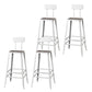 Modern Style Counter Stool Square Low Back Bar Stool for Indoor