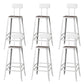 Modern Style Counter Stool Square Low Back Bar Stool for Indoor