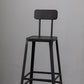 Modern Style Counter Stool Square Low Back Bar Stool for Indoor