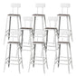 Modern Style Counter Stool Square Low Back Bar Stool for Indoor