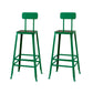 Modern Style Counter Stool Square Low Back Bar Stool for Indoor
