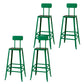 Modern Style Counter Stool Square Low Back Bar Stool for Indoor