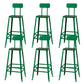 Modern Style Counter Stool Square Low Back Bar Stool for Indoor