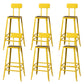 Modern Style Counter Stool Square Low Back Bar Stool for Indoor