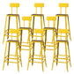 Modern Style Counter Stool Square Low Back Bar Stool for Indoor