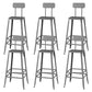 Modern Style Counter Stool Square Low Back Bar Stool for Indoor