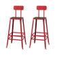 Modern Style Counter Stool Square Low Back Bar Stool for Indoor