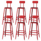 Modern Style Counter Stool Square Low Back Bar Stool for Indoor