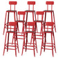 Modern Style Counter Stool Square Low Back Bar Stool for Indoor