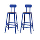 Modern Style Counter Stool Square Low Back Bar Stool for Indoor