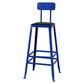 Modern Style Counter Stool Square Low Back Bar Stool for Indoor