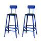 Modern Style Counter Stool Square Low Back Bar Stool for Indoor
