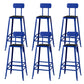 Modern Style Counter Stool Square Low Back Bar Stool for Indoor