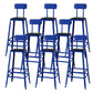 Modern Style Counter Stool Square Low Back Bar Stool for Indoor