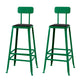 Modern Style Counter Stool Square Low Back Bar Stool for Indoor