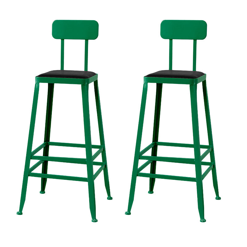 Modern Style Counter Stool Square Low Back Bar Stool for Indoor