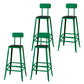 Modern Style Counter Stool Square Low Back Bar Stool for Indoor