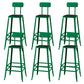 Modern Style Counter Stool Square Low Back Bar Stool for Indoor