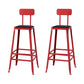 Modern Style Counter Stool Square Low Back Bar Stool for Indoor