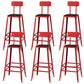 Modern Style Counter Stool Square Low Back Bar Stool for Indoor