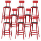 Modern Style Counter Stool Square Low Back Bar Stool for Indoor