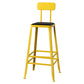 Modern Style Counter Stool Square Low Back Bar Stool for Indoor