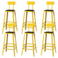 Modern Style Counter Stool Square Low Back Bar Stool for Indoor