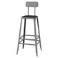 Modern Style Counter Stool Square Low Back Bar Stool for Indoor