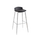 Modern Style Counter Stool Faux Leather Counter-height Stool for Indoor Black 1 Piece Clearhalo 'Bar Furniture' 'Bar Stools' 'bar_stools' 'furn' 'furn_bar_stools' 'Furniture' 'Kitchen & Dining Furniture' 6857089
