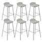 Modern Style Counter Stool Faux Leather Counter-height Stool for Indoor White 6 Piece Set Clearhalo 'Bar Furniture' 'Bar Stools' 'bar_stools' 'furn' 'furn_bar_stools' 'Furniture' 'Kitchen & Dining Furniture' 6857097