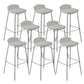 Modern Style Counter Stool Faux Leather Counter-height Stool for Indoor White 8 Piece Set Clearhalo 'Bar Furniture' 'Bar Stools' 'bar_stools' 'furn' 'furn_bar_stools' 'Furniture' 'Kitchen & Dining Furniture' 6857098