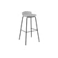 Modern Style Counter Stool Faux Leather Counter-height Stool for Indoor Black White 1 Piece Clearhalo 'Bar Furniture' 'Bar Stools' 'bar_stools' 'furn' 'furn_bar_stools' 'Furniture' 'Kitchen & Dining Furniture' 6857104