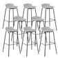 Modern Style Counter Stool Faux Leather Counter-height Stool for Indoor Black White 8 Piece Set Clearhalo 'Bar Furniture' 'Bar Stools' 'bar_stools' 'furn' 'furn_bar_stools' 'Furniture' 'Kitchen & Dining Furniture' 6857108