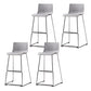 Tabouret de bar sans bras de tabouret de comptoir en plastique industriel pour le salon